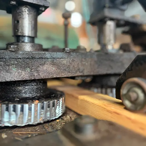 Finger Joiner Machine Close Up